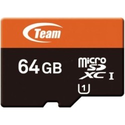 Cartão de Memória Team Group 64GB Classe 10 USH-I com Adaptador Cartão de Memória Team Group 64GB Classe 10 USH-I com Adaptador
